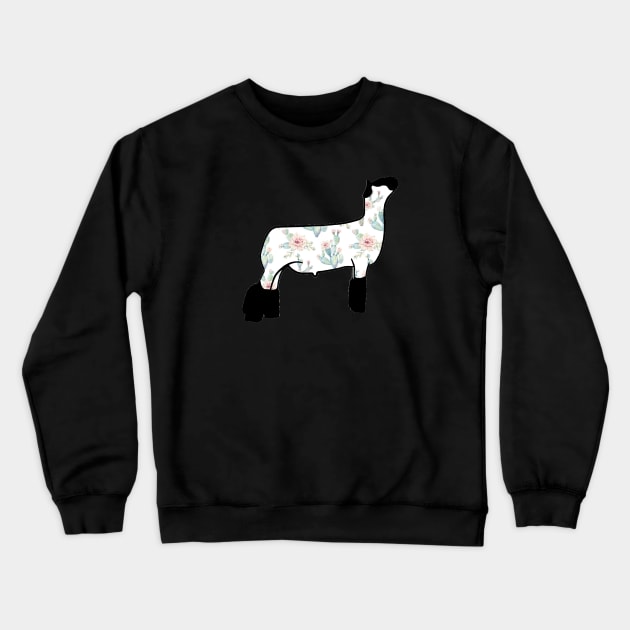 Watercolor Cactus Market Wether Lamb Silhouette 2 - NOT FOR RESALE WITHOUT PERMISSION Crewneck Sweatshirt by l-oh